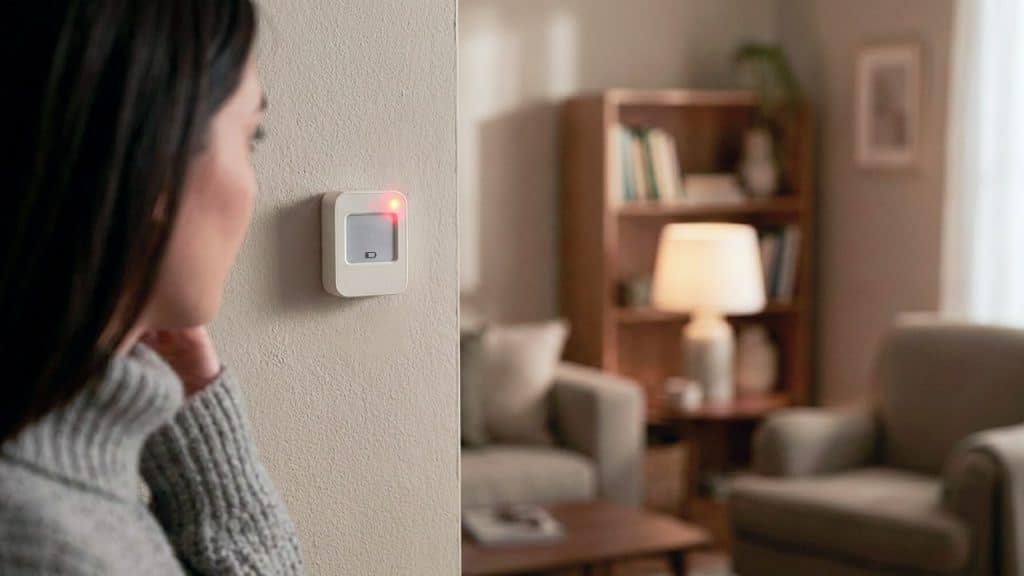 A bar chart comparing the battery life of smart sensors using Zigbee versus Thread protocols, showing significant gains for Thread.