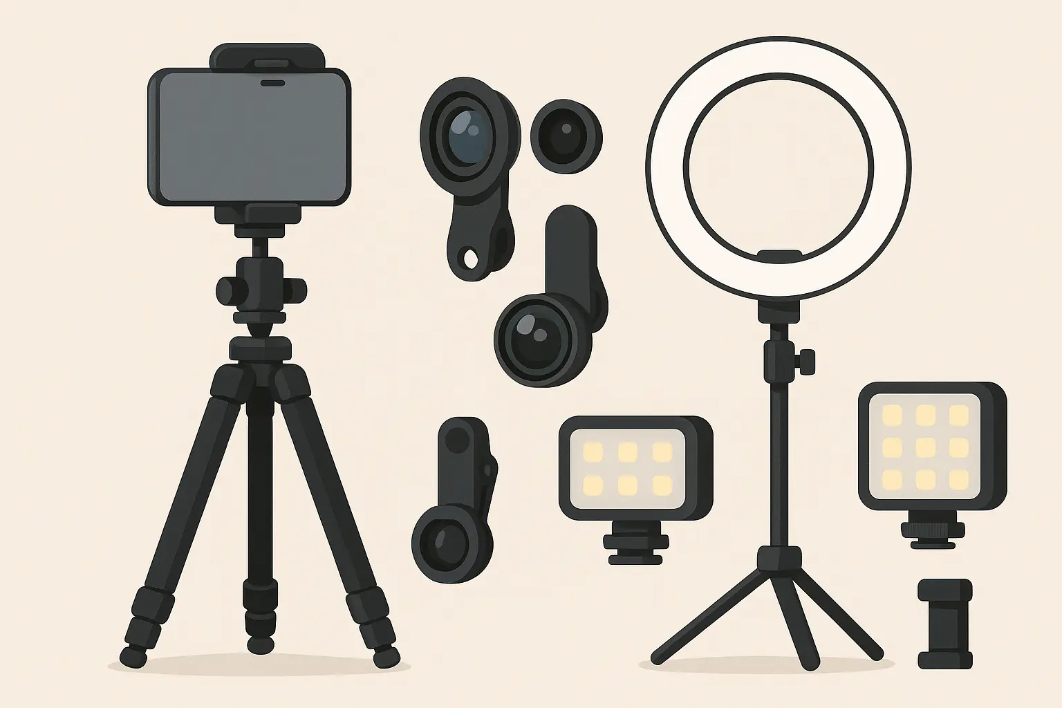 Side-by-side comparison of the latest iPhone and Samsung flagship camera lenses.