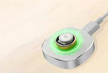 Side profile of the RingConn Gen 2 showing its ultra-thin 2mm design and 2.5g weight specifications.