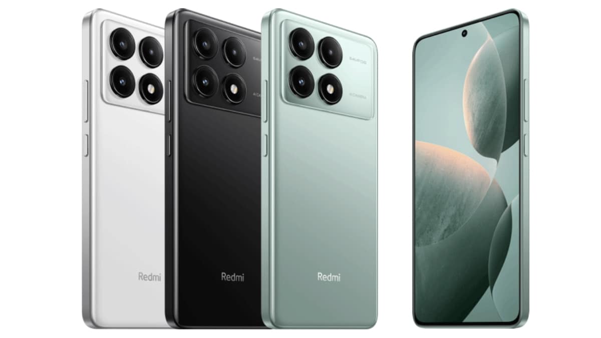 Detailed close-up of the POCO X6 Pro camera housing and the corner of its AMOLED display.