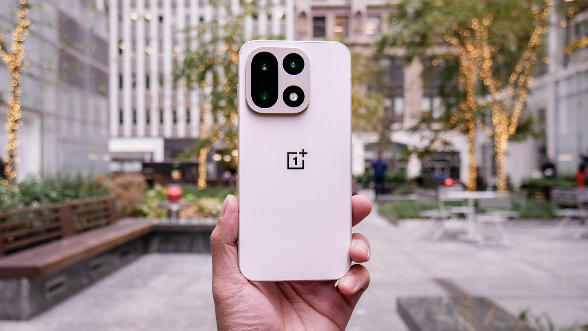 The OnePlus 15 flagship smartphone featuring a large display and premium build.