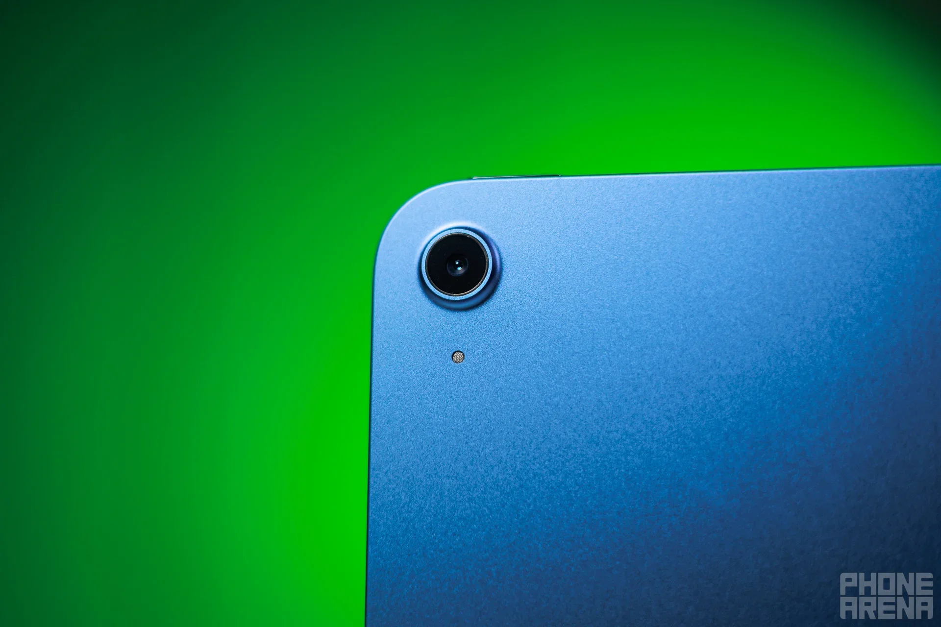 Rear view of a modern iPad showing the single lens camera and matte finish.