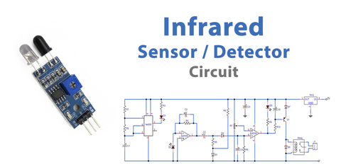 A technical diagram highlighting the infrared sensor located on the bumper of a robot vacuum.