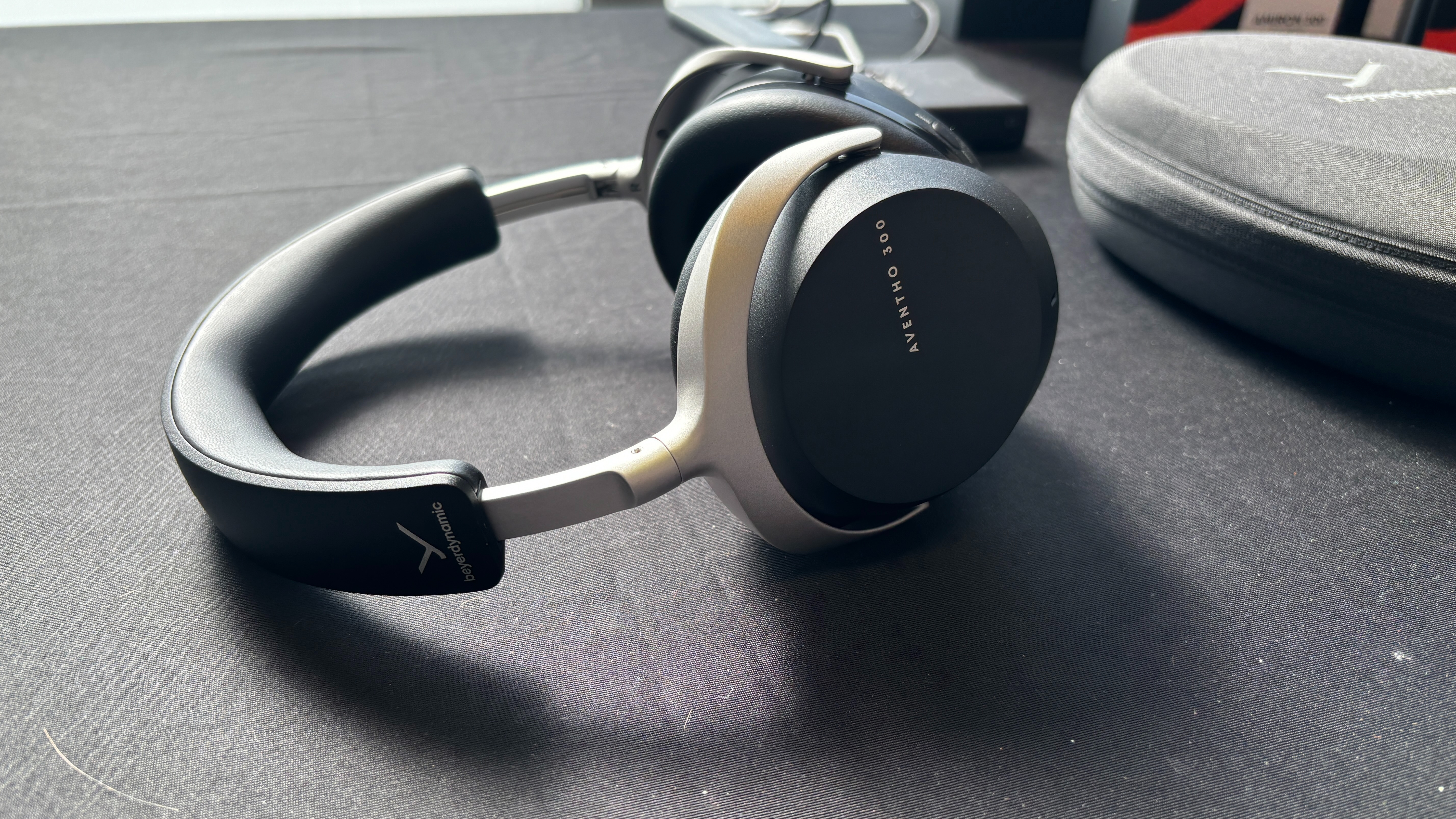Beyerdynamic Aventho 300 wireless over-ear headphones in white.