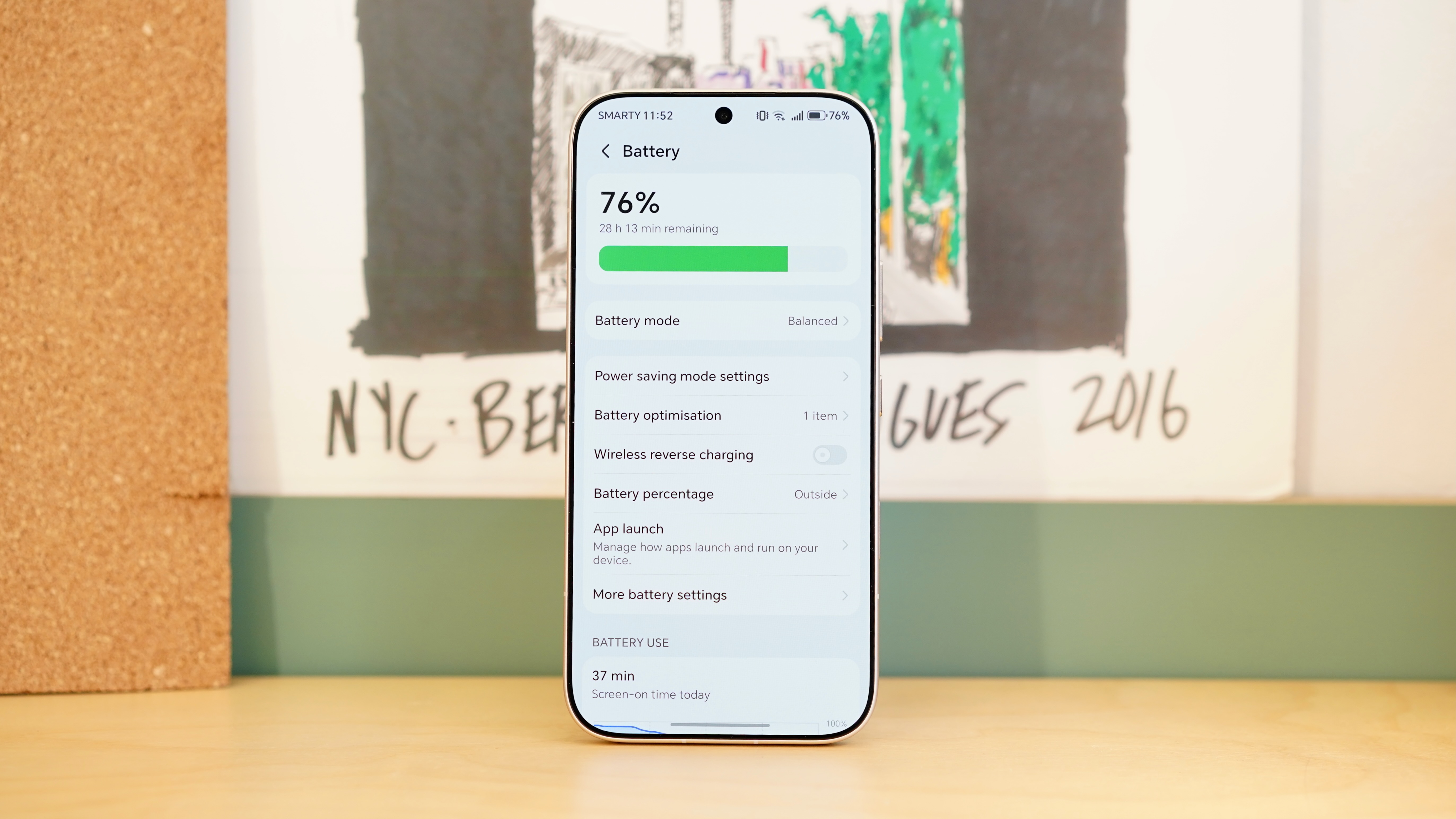 Side view of the Honor 600 showing its slim 7.8mm profile and tactile side buttons.