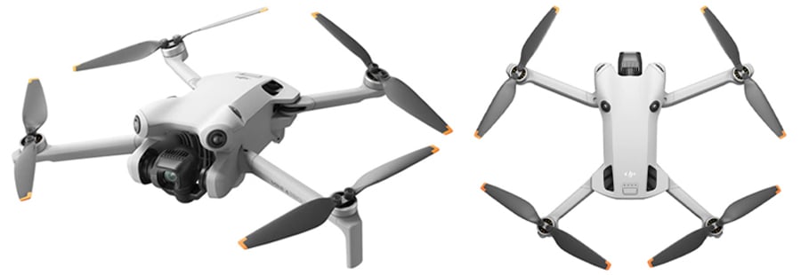DJI Mini 4 Pro drone which weighs under 250g.