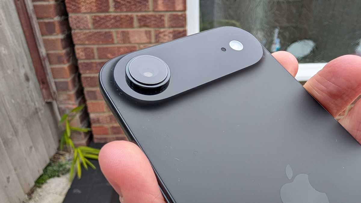 A prototype-style image of a thin iPhone model labeled as the Air.