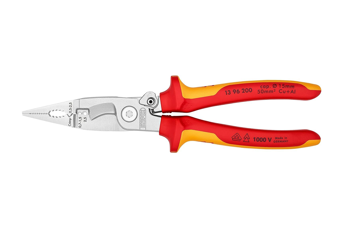 Knipex multi-function installation pliers for electrical wiring.