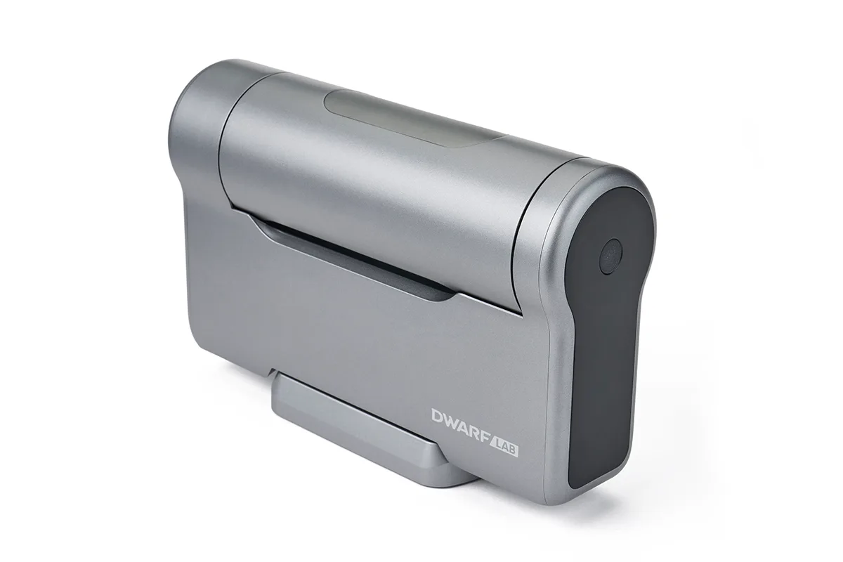 DwarfLab Dwarf 3 smart telescope in its compact closed position.