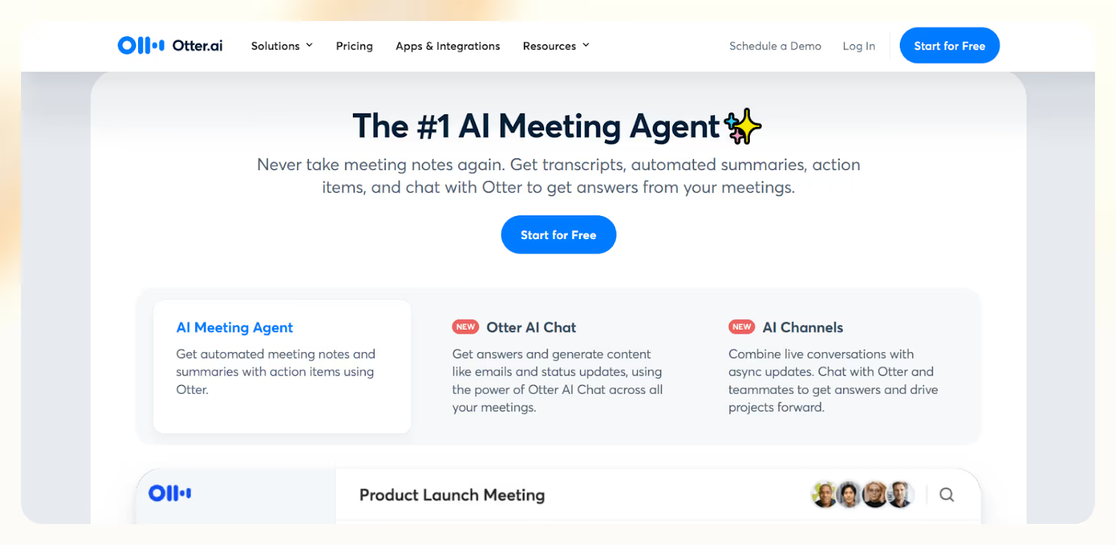 Interface of a transcription app showing live text generated from speech.