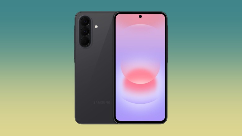 The Samsung Galaxy A37 smartphone shown against a clean gradient background.