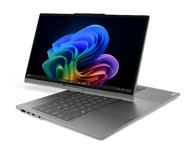 Lenovo ThinkBook Plus Gen 7 laptop featuring a motorized rotating screen hinge.