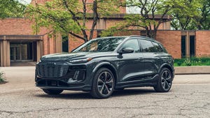 A 2025 Audi SQ6 e-tron electric SUV representing the competitive luxury EV market.