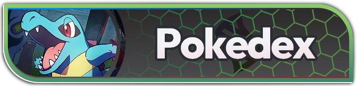 A decorative banner featuring various Pokémon entries from the Legends: Z-A Pokedex.