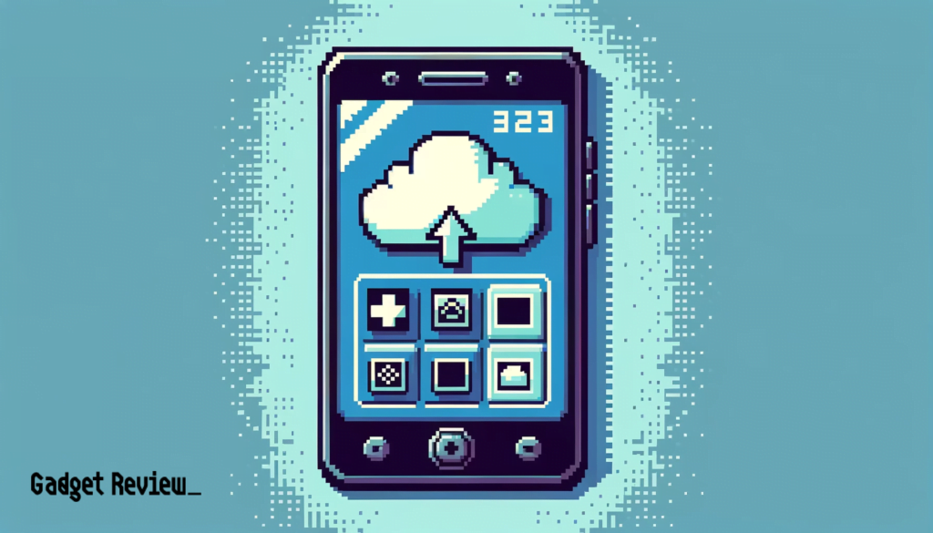A smartphone screen displaying a cloud backup and photo management interface.