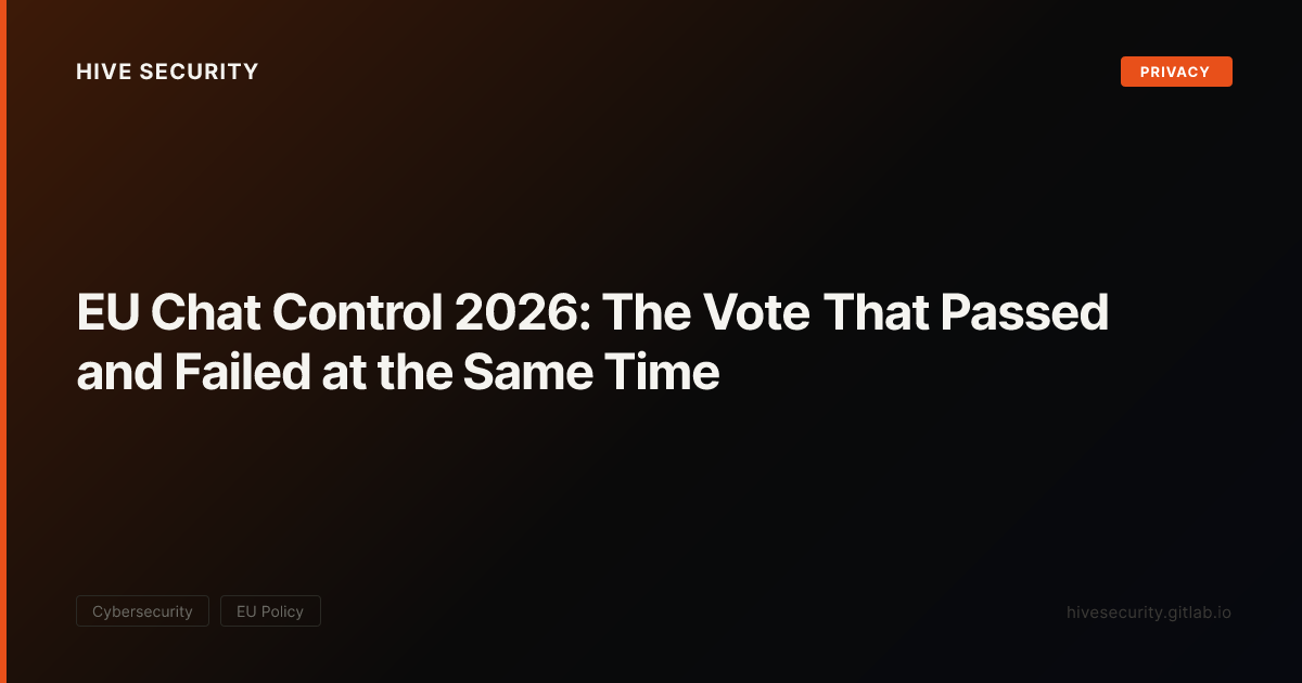 EU Renews Chat Control 1.0: Message Scanning Returns