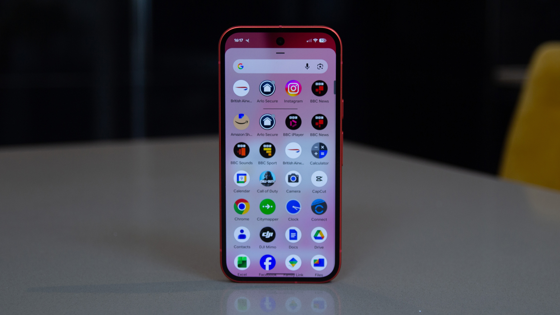 Rear view of the Google Pixel 10a showing the new flat camera bar design.