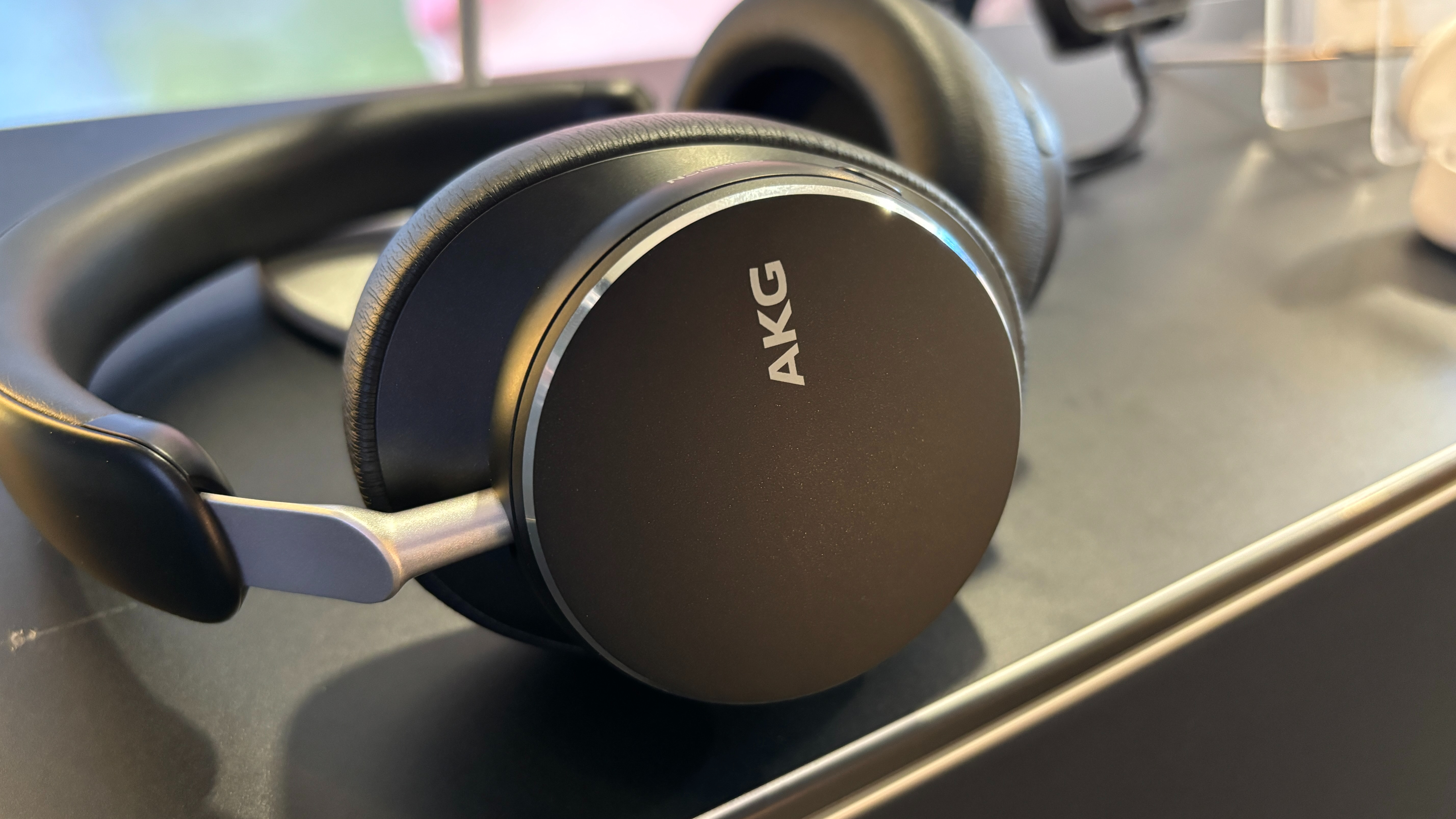 AKG N9 Hybrid over-ear wireless headphones in black.