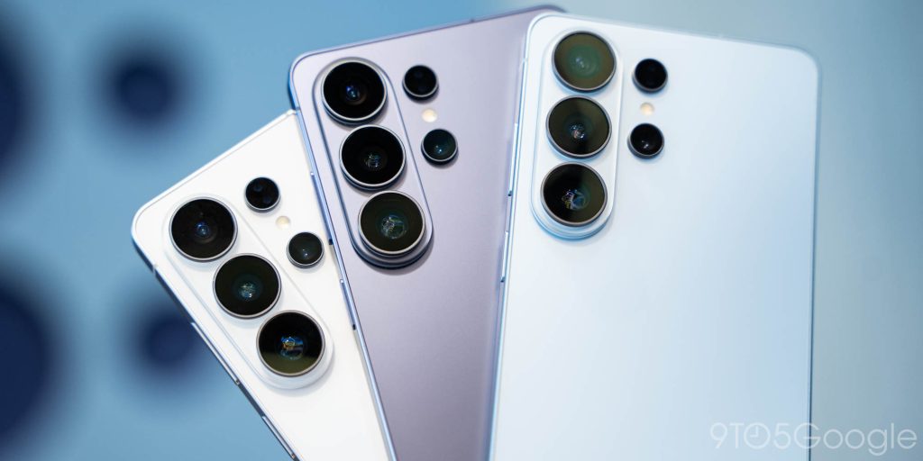 Close-up of the Galaxy S26 Ultra rear camera lenses and titanium finish.