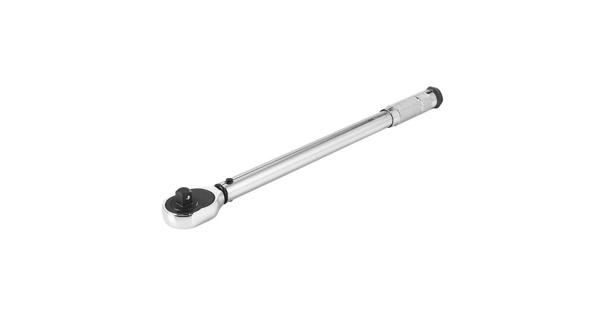 Pittsburgh half-inch click-type torque wrench.
