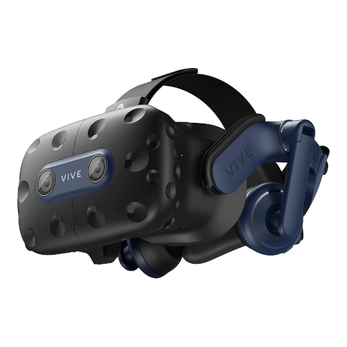 HTC Vive Pro 2 headset showing its professional industrial design.