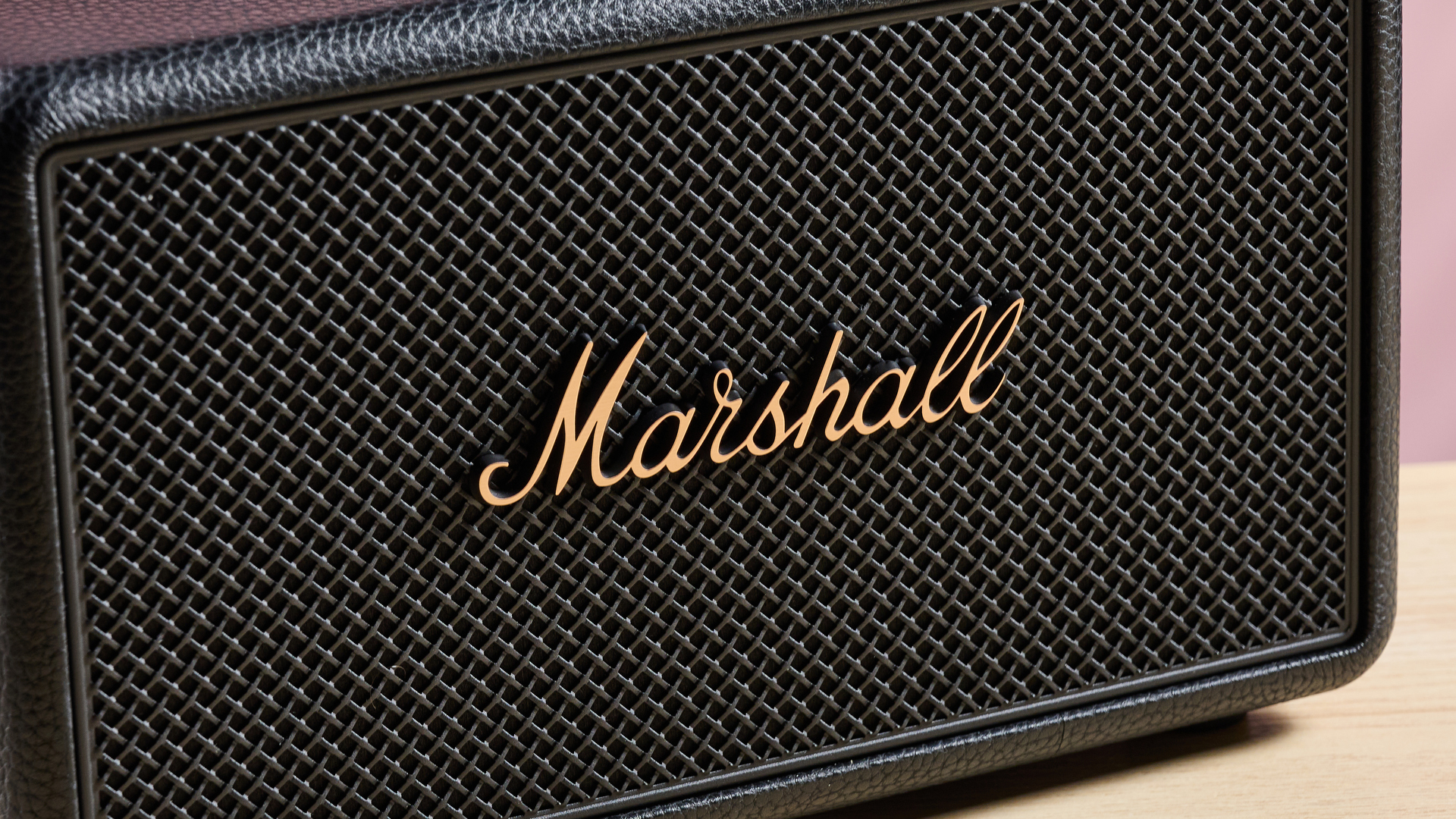 The Marshall logo featured on the larger Kilburn III speaker model.