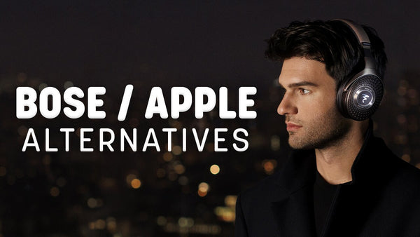 Comparison between consumer-focused wireless headphones and high-fidelity audio gear.