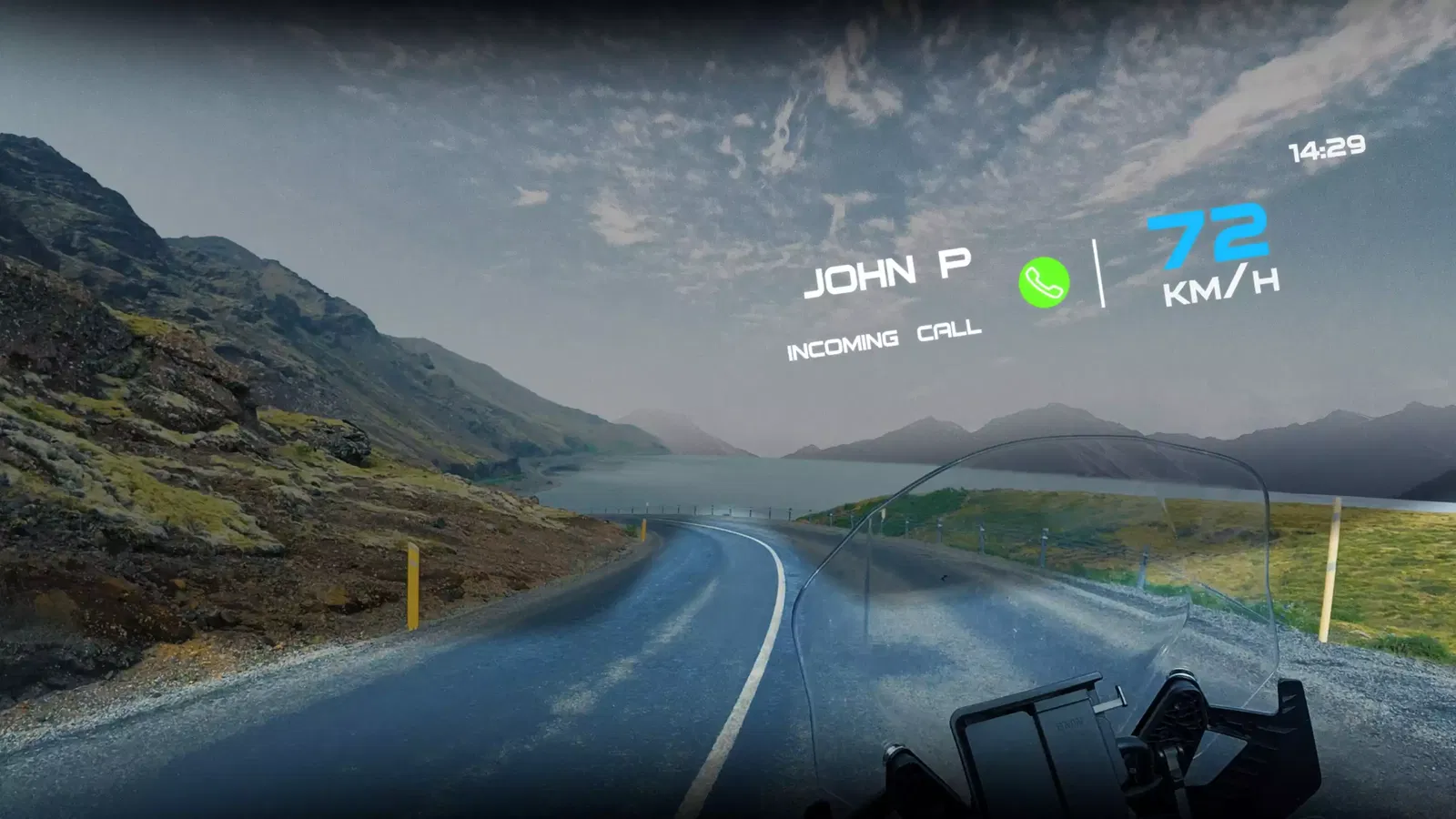 Side profile of the Shoei GT-Air 3 Smart featuring the integrated EyeLights technology housing.