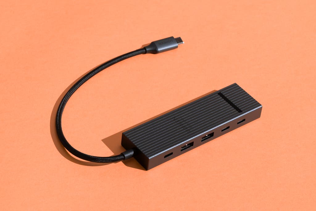 Ugreen Revodok Pro 6-in-1 USB-C Hub with a sleek metallic finish.