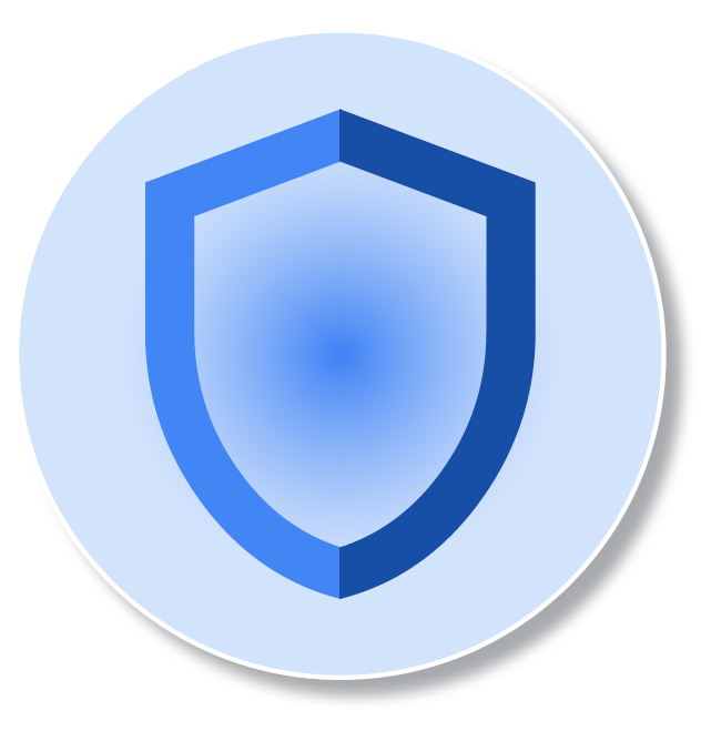 Digital security shield icon representing proactive AI-driven defense and incident response.