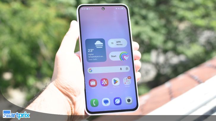 The 6.7-inch Super AMOLED screen of the Galaxy A37 5G with vibrant colors.