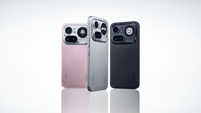 The Nothing Phone 4a Pro with its transparent-style design elements.
