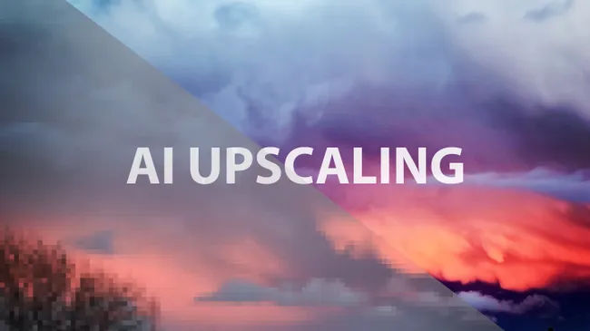 Visual comparison of Nvidia AI upscaling technology enhancing a digital scene.