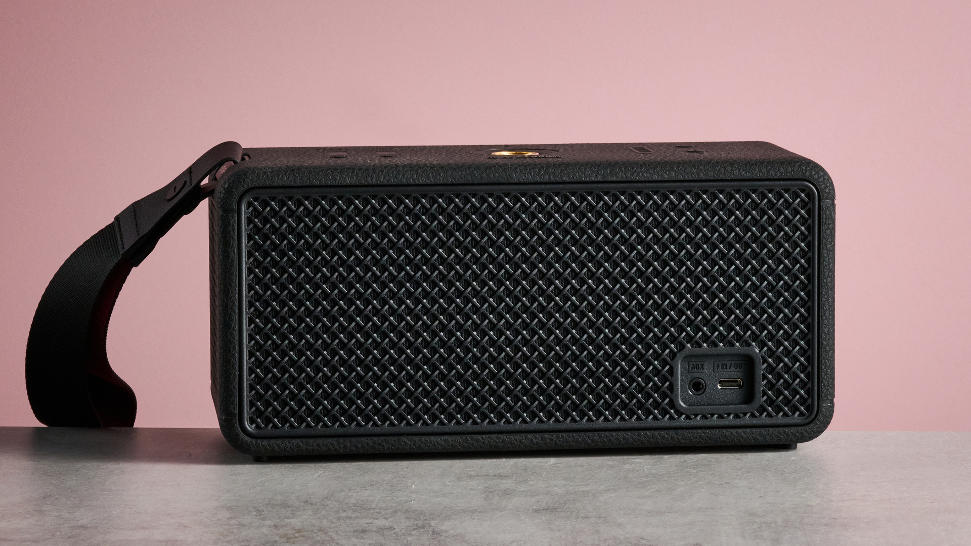 Rear view of the Marshall Middleton 2 showing the back panel and textured finish.